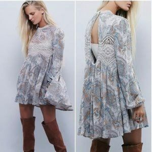 Free People Large Sweet Printed Tea Combo Tunic